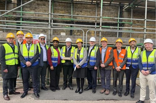  group photo in front of the old boiler house 